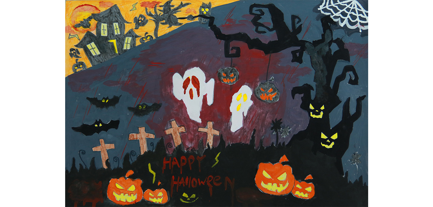 Tranh vẽ "Lễ hội Halloween 2019" - Tranh vẽ số 5